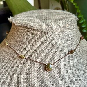 Dainty Unakite Necklace